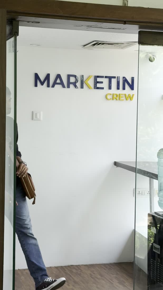 Manan Mehta arriving at the MarketinCrew office in Mumbai